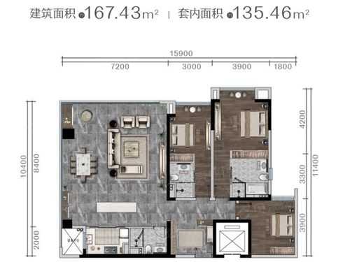 江北嘴星耀天地户型图（重庆江北区耀星路26号）