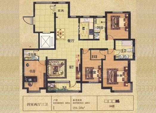 高碑店水榭花都户型图（衡水 水榭花都）