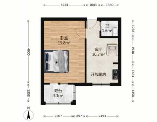 60平米方正户型图（60平米方正户型图纸）