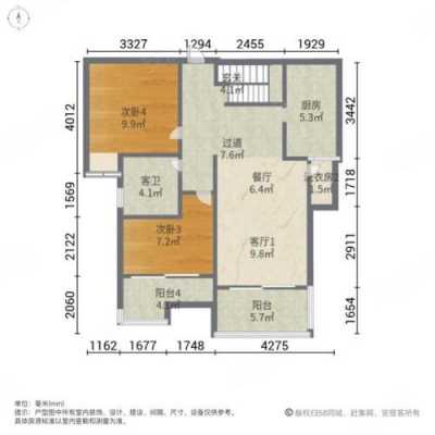 木渎云山诗意户型图（木渎山雨墅二手房价格）