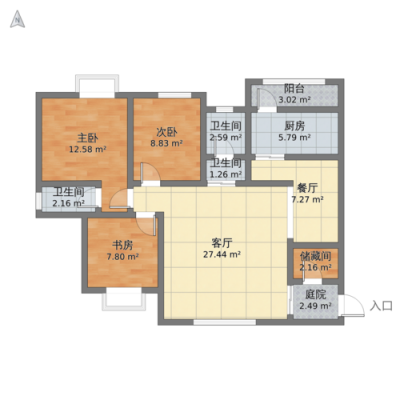 正黄金色巴黎户型图（正黄金色领地户型图）