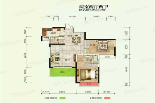 蔡甸区福昇滨江国际户型图（蔡甸滨江片区旧城改造范围）