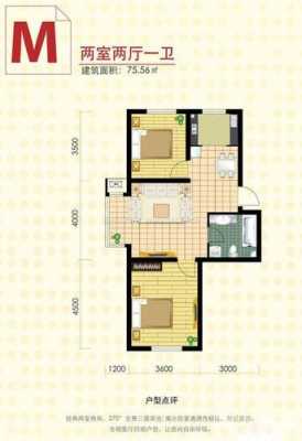 75平米2室户型图（75平米二室二厅装修效果图）