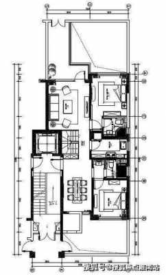 信达畔山华府户型图（cad90度角）