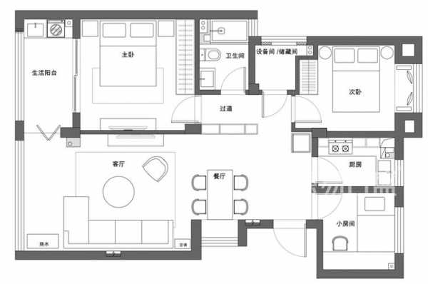 装修户型图现代简约（装修户型图现代简约图片）