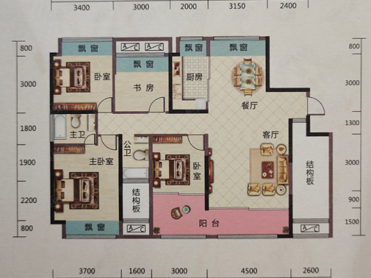 宿迁丽景湾户型图（宿迁丽景湾户型图片）