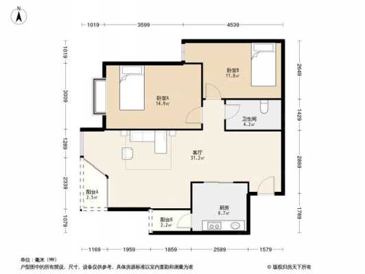 金林大城小室户型图（金林小区住房平面图）